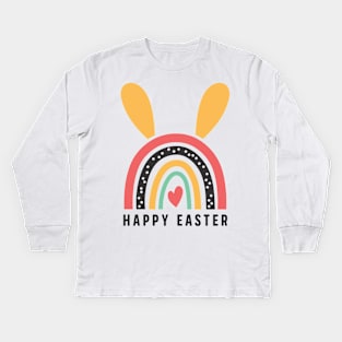 Happy Easter day funny Gift for Boys, Girls, Kids, Men, Women, Easter Bunny Kids Long Sleeve T-Shirt